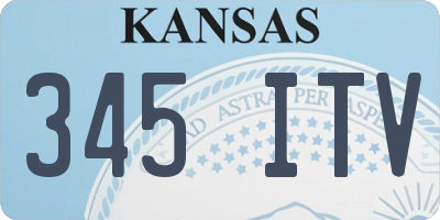 KS license plate 345ITV