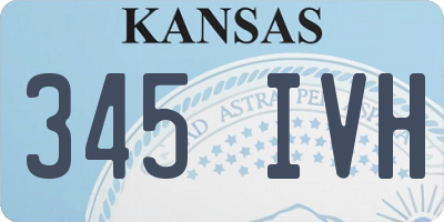 KS license plate 345IVH