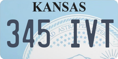 KS license plate 345IVT