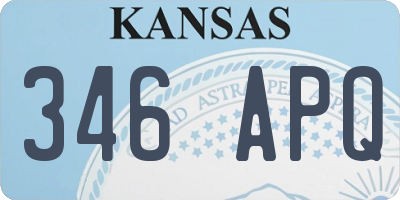 KS license plate 346APQ