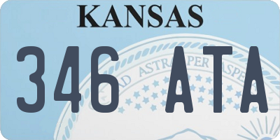 KS license plate 346ATA