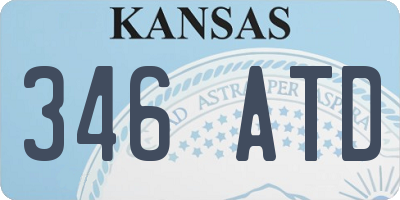KS license plate 346ATD