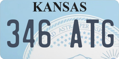 KS license plate 346ATG