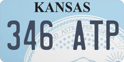 KS license plate 346ATP