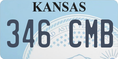 KS license plate 346CMB