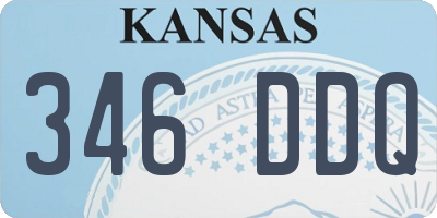 KS license plate 346DDQ