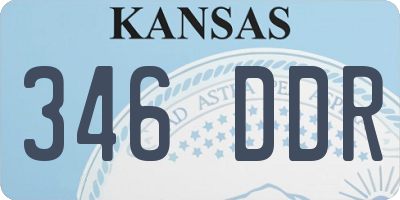 KS license plate 346DDR