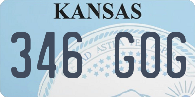 KS license plate 346GOG