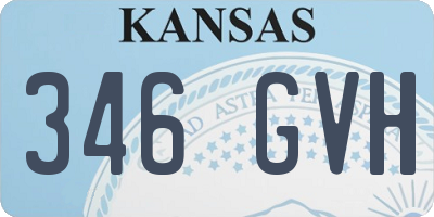 KS license plate 346GVH