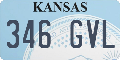 KS license plate 346GVL