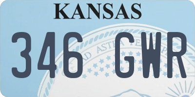 KS license plate 346GWR