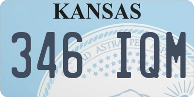 KS license plate 346IQM