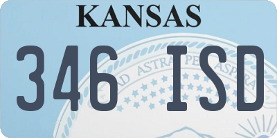 KS license plate 346ISD