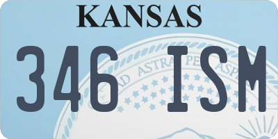 KS license plate 346ISM