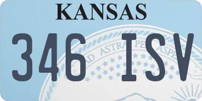 KS license plate 346ISV
