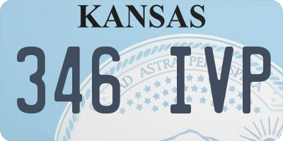 KS license plate 346IVP