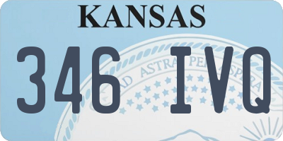 KS license plate 346IVQ