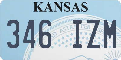 KS license plate 346IZM