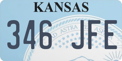 KS license plate 346JFE