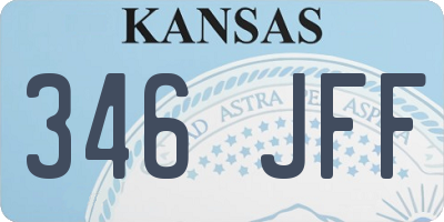 KS license plate 346JFF