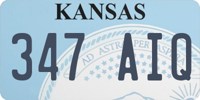 KS license plate 347AIQ