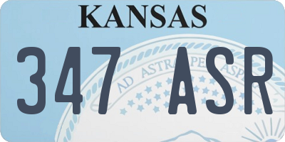 KS license plate 347ASR