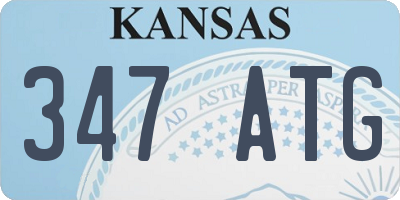 KS license plate 347ATG