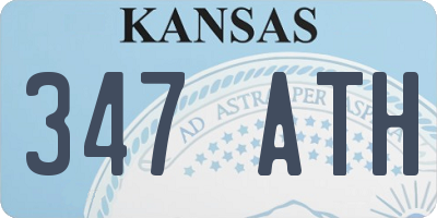 KS license plate 347ATH