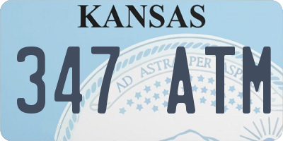 KS license plate 347ATM