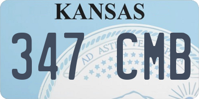 KS license plate 347CMB
