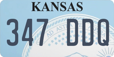 KS license plate 347DDQ