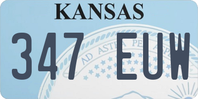 KS license plate 347EUW