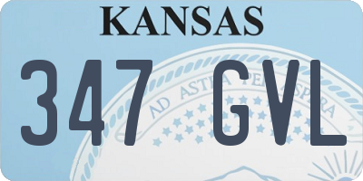 KS license plate 347GVL
