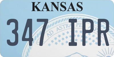 KS license plate 347IPR