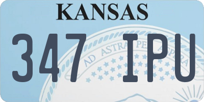 KS license plate 347IPU