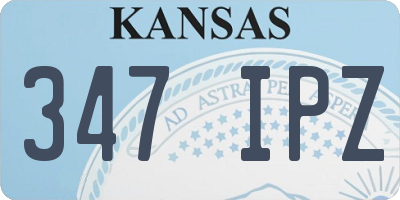 KS license plate 347IPZ