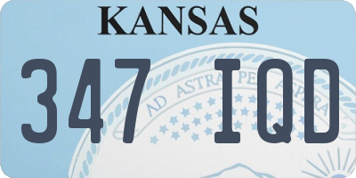 KS license plate 347IQD