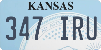 KS license plate 347IRU