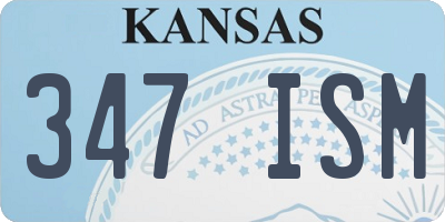 KS license plate 347ISM