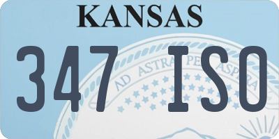 KS license plate 347ISO