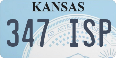 KS license plate 347ISP