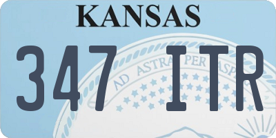 KS license plate 347ITR