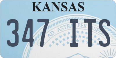 KS license plate 347ITS