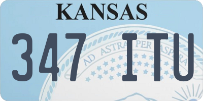 KS license plate 347ITU