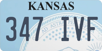 KS license plate 347IVF