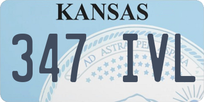 KS license plate 347IVL