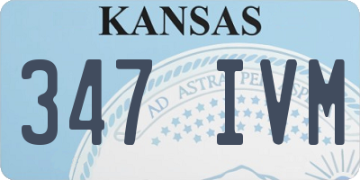 KS license plate 347IVM