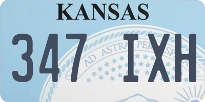 KS license plate 347IXH