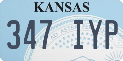 KS license plate 347IYP