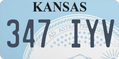 KS license plate 347IYV